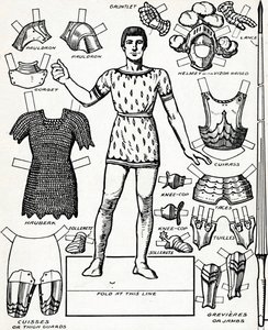 All The Gorgeous Panoply of A Knight with the Various Parts of His Armour by Unbekannt