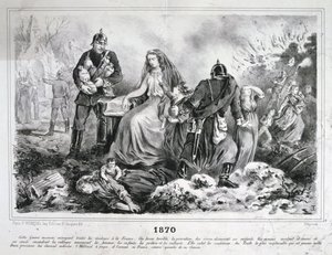 Allegorical Cartoon, Franco-Prussian War by Unbekannt