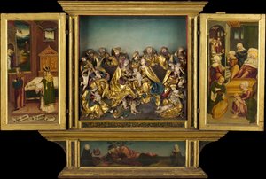Altarpiece with Scenes from the Life of the Virgin, German by Unbekannt
