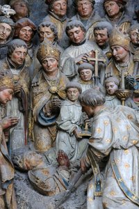 Translation of the Relics of St. Firmin, Exhumation of the Remains of the Martyr, Detail of the History of St. Firmin, Amiens Cathedral
