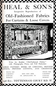 An advertisement for Heal & Sons of Tottenham Court Road, London, 1908 by Unbekannt