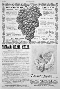 An advertising page in Harper