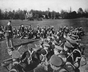 An open-air lecture in the Parks, Oxford