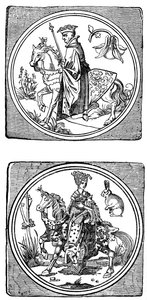 Ancient Playing Cards: King and Queen
