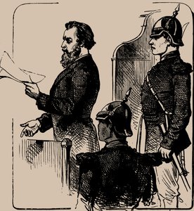 Andrei Zhelyabov Before the Court, 1881 by Unbekannt