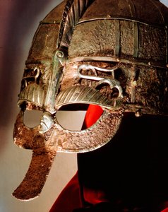 Anglo-Saxon helmet from the Sutton Hoo Treasure