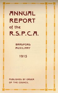 Annual Report of the R.S.P.C.A. by Unbekannt