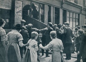 Anti-German Rioting in London: A Crowd Breaking in the Windows of a German Shop by Unbekannt