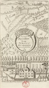 Arable Farming, Sowing & Growing Frontispiece to a Book on Agriculture by Unbekannt