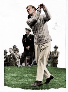 Archie Compston approaches: I Have No Use For A Club Without Booths by Unbekannt