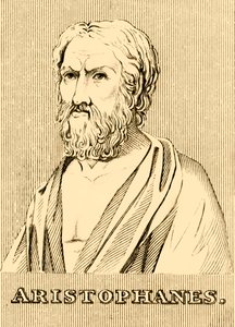 Aristophanes, c. 460-380 BC, 1830 by Unbekannt