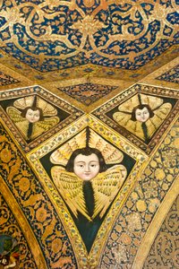 Armenian Apostolic Church; ceiling painting; face with wings; cherubim and seraphim; Vank Cathedral; Jolfa or New Julfa; Isfahan; Iran; Asia by Unbekannt
