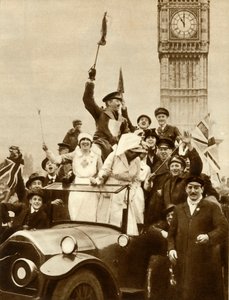 Armistice Day, London, 11 November 1918