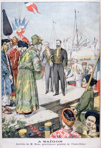 Arrival in Saigon of Paul Beau, Governor General of Indochina