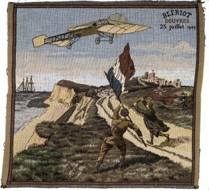 Arrival of Louis Bleriot in Dover, England, July 25, 1909 by Unbekannt