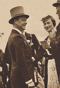 Ascot, June, 1935 - King Edward, then Prince of Wales, with Mrs. Simpson, 1937