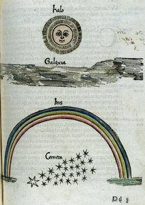 Astronomy 16th Century: Solar Halo, Milky Way, Rainbow, and Comet by Unbekannt