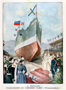 At Toulon, Launching the Russian battleship Cesarevitch