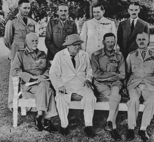 At the Front in Egypt: Mr. Churchill in Cairo with Members of the Middle East War Council