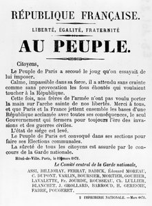 To the People, from French Political posters of the Paris Commune