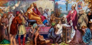 Augustine Preaching to Ethelbert and Bertha by Unbekannt