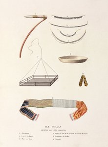 Axe, belt and other items from Oualan by Unbekannt