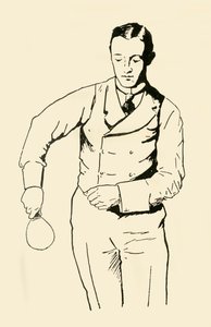 Back-Hand Service from Right-Hand Side by Unbekannt