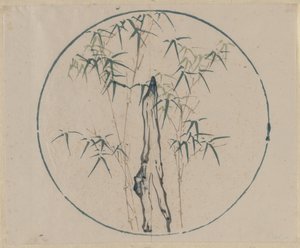Bamboo and Rock by Unbekannt