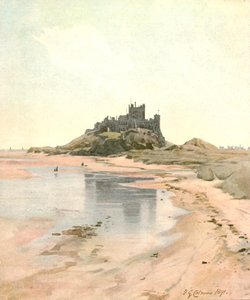 Bamborough Castle, 1891, c1900