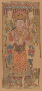Banner with Bodhisattva, possibly Mahamayuri, 9th-10th century by Unbekannt