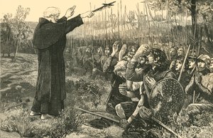 Bannockburn: The Abbot of Inchaffray Blessing The Scots Before The Battle, 1314