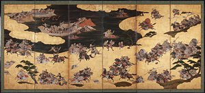 Battle scenes from the Tale of Heike Heike Monogatari