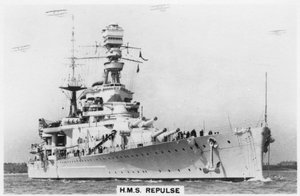 Battlecruiser HMS Repulse, 1937