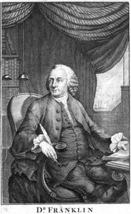 Benjamin Franklin, American scientist, inventor and statesman, late 18th century by Unbekannt