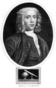 Benjamin Martin, English mathematician and instrument maker, c 1730s by Unbekannt