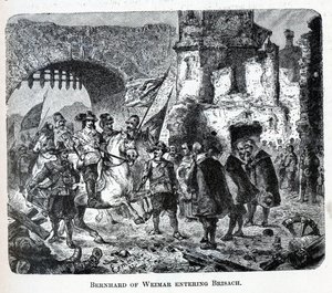 Bernhard of Weimar entering Breisach, 1882 by Unbekannt