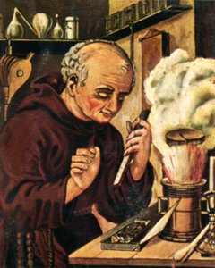 Berthold Schwarz in the 14th Century by Unbekannt