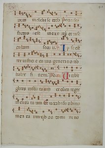 Bifolium from an Antiphonary by Unbekannt