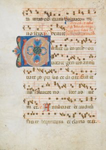Bifolium with Initial C, from an Antiphonary, Italian, ca. 1320 by Unbekannt