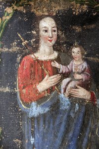 Bionnassay Baroque Chapel, Virgin Mary and Jesus