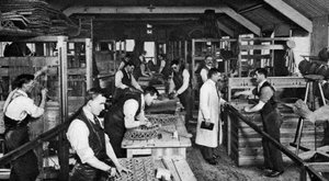 Blind mat-makers of St Dunstans, London