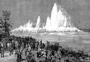 Blowing up Flood Rock by Unbekannt