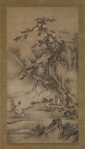 Bo Ya Plays the Qin as Zhong Ziqi Listens by Unbekannt