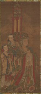Bodhisattva and Attendants by Unbekannt