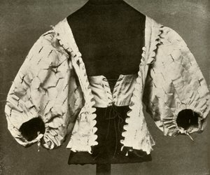 Bodice of White Satin Slashed and Pinked, c1620-1640, 1937 by Unbekannt