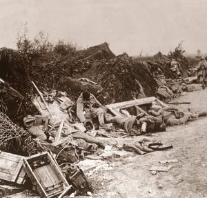 Bodies After the Taking of Courcelles, Northern France