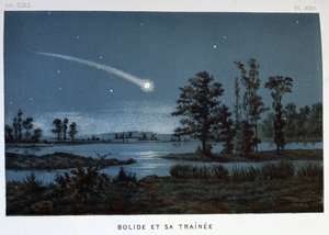 Bolide and Its Train