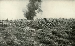 Bombarding the German Trenches