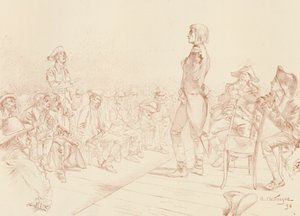 Bonaparte Addressing a Jacobin Club in Corsica, c1789, 1896 by Unbekannt