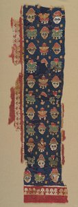 Border of Heads and Palmettes from a Large Hanging by Unbekannt